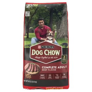 Complete Adult Dry Dog Food Kibble Beef Flavor, 46 lb. Bag